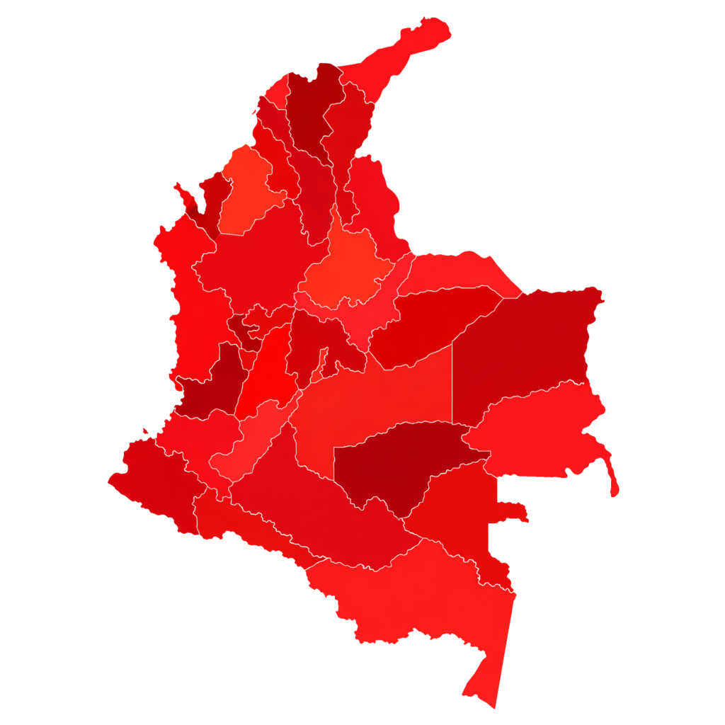 mapa de colombia departamentos hepatitis